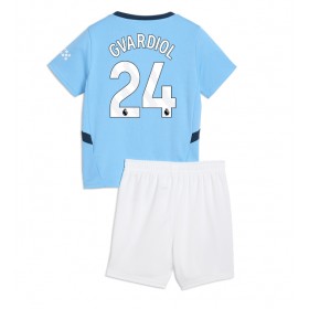 Manchester City Josko Gvardiol #24 Replica Home Minikit 2024-25 Short Sleeve (+ pants)